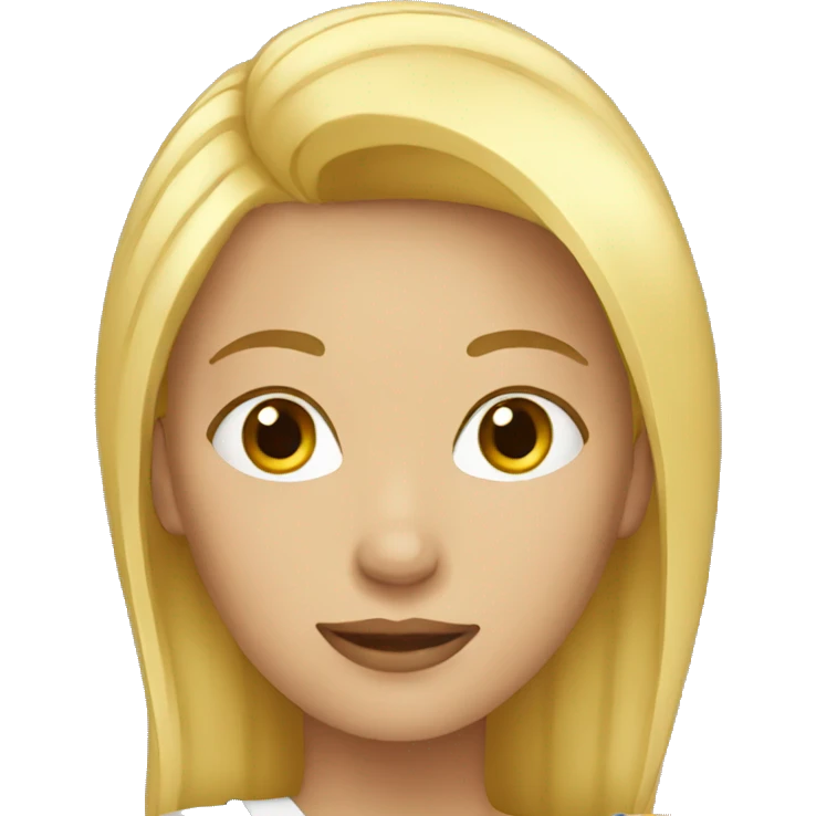 woman with blonde hair emoji