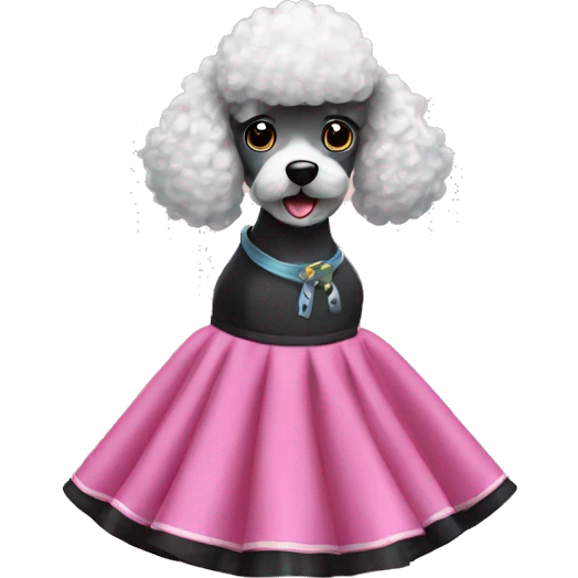 Poodle skirt emoji