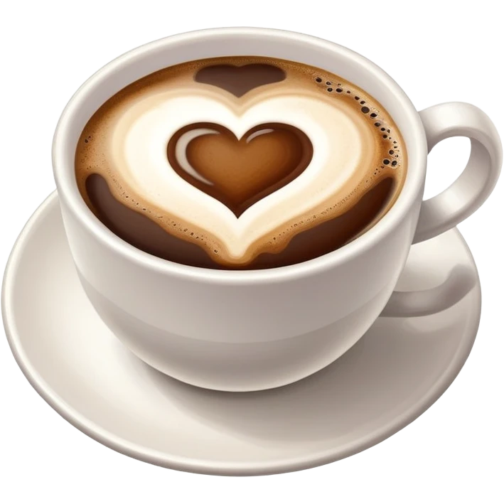café avec un cœur emoji