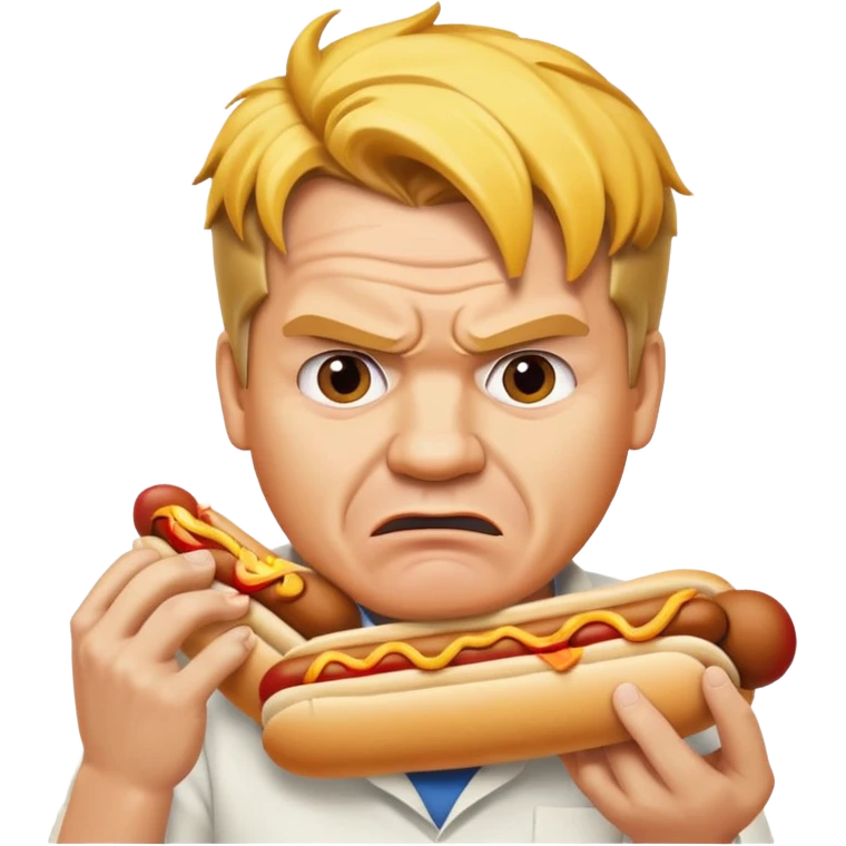 Godon ramsay eats hotdog emoji