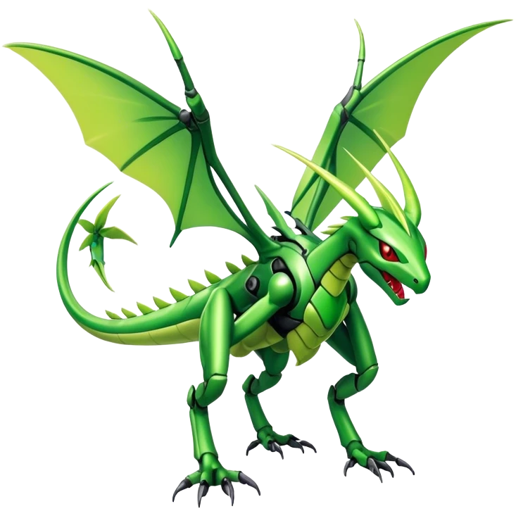 Cool Edgy Shiny Colorful Futuristic Ethereal Legendary Cyborg-Scyther-Flygon-Digimon-hybrid full body emoji
