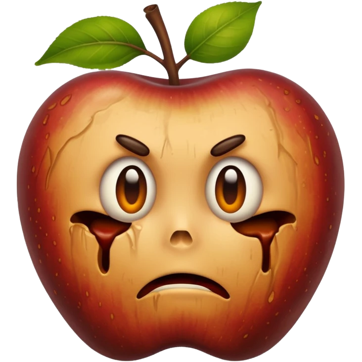 Rotten apple emoji emoji