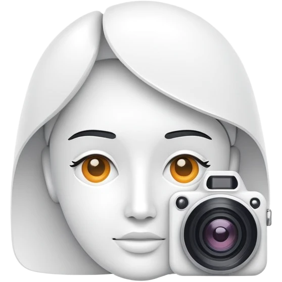 minimalist logo for AI SaaS service self2.art, face and camera emoji