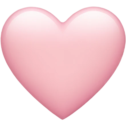 Light pink heart  emoji