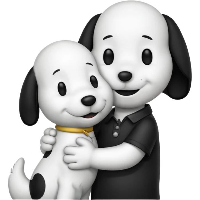 Snoopy hug emoji