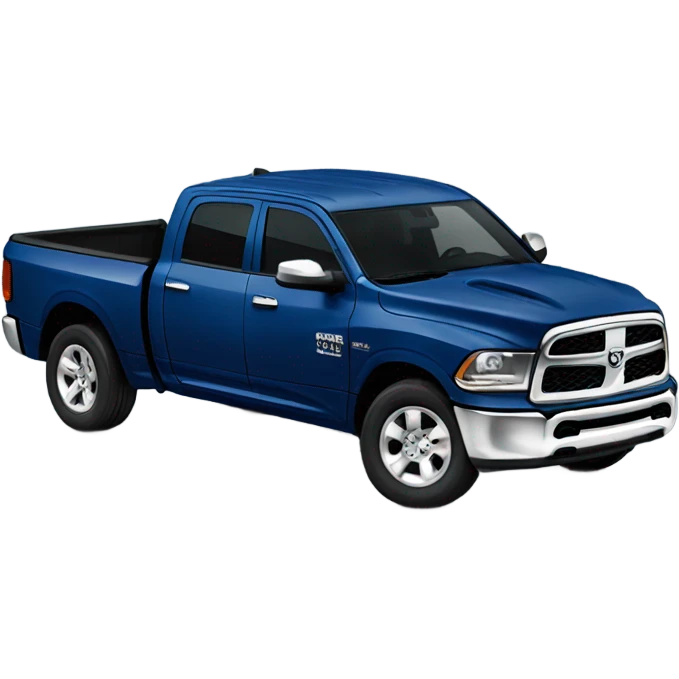 Dark blue Ram truck emoji