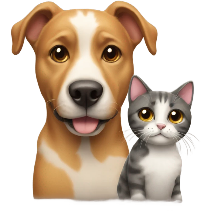 Dog and cat emoji