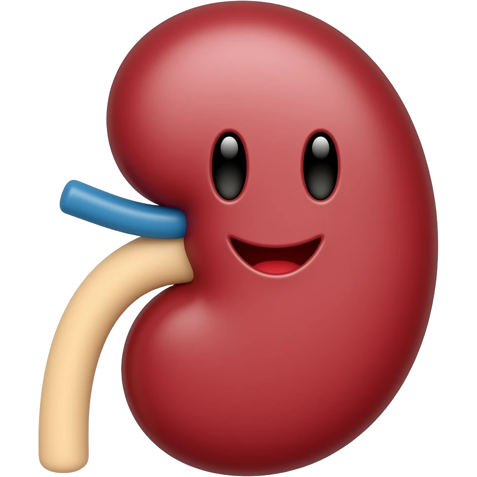 CREAME UN EMOJI DE UN RIÑÓN FELIZ emoji