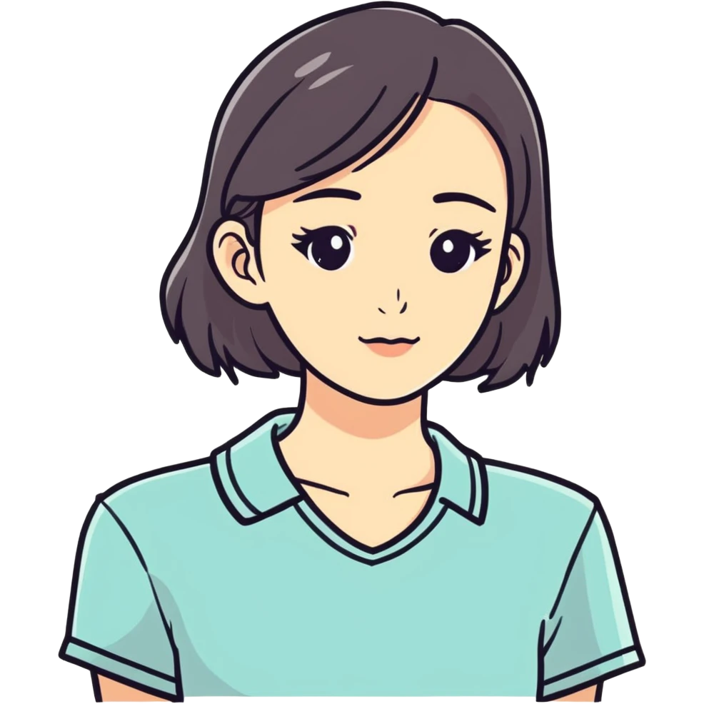Cute woman emoji