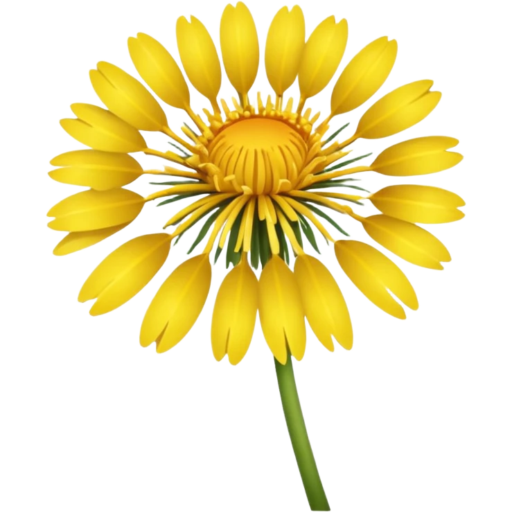Yellow dandelion flower emoji