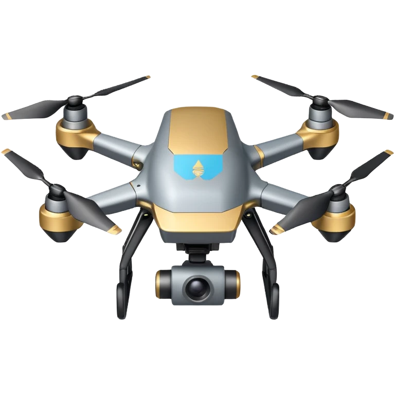 generate realistic combat drone controlled by ai without surveillance camera emoji