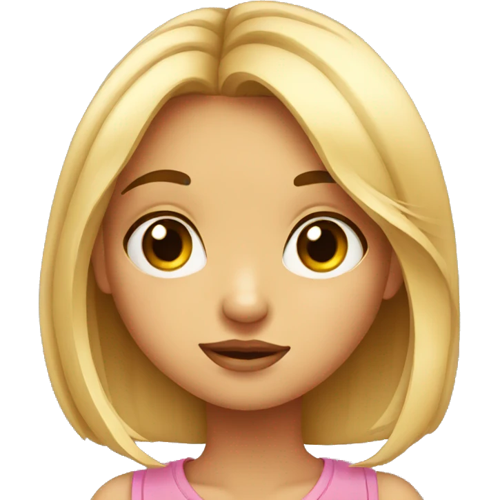 Cute girl giving side eye look emoji