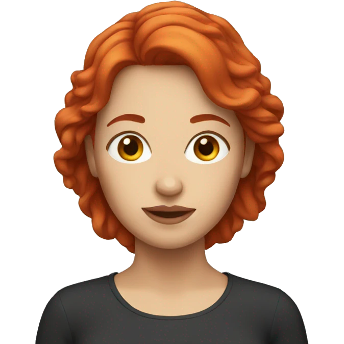 woman with red hair emoji