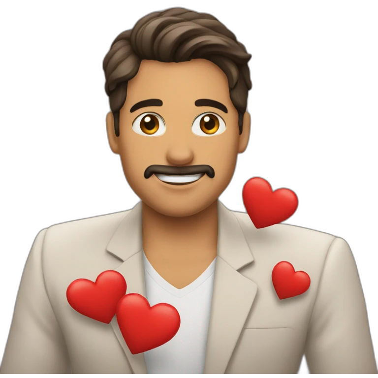 Buenos días con corazón emoji