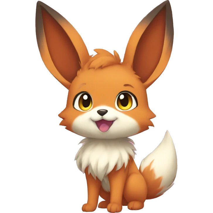 Anthro Sona Fakemon Bunny-Eevee-Fox Full Body emoji