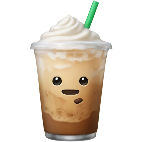 Iced chai latte emoji