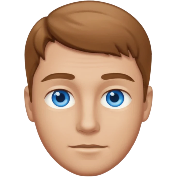 ADHD blue eyes adult male light brown hair emoji