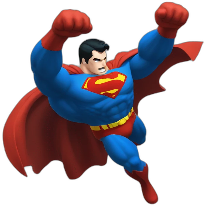 superman punch batman emoji