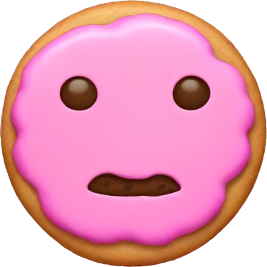 pink cookie emoji