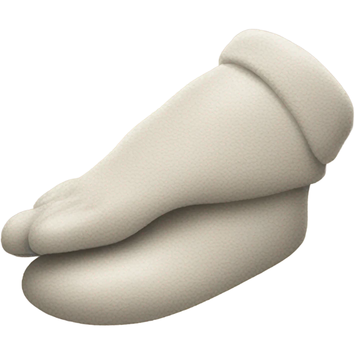 Hard holding a slipper  emoji