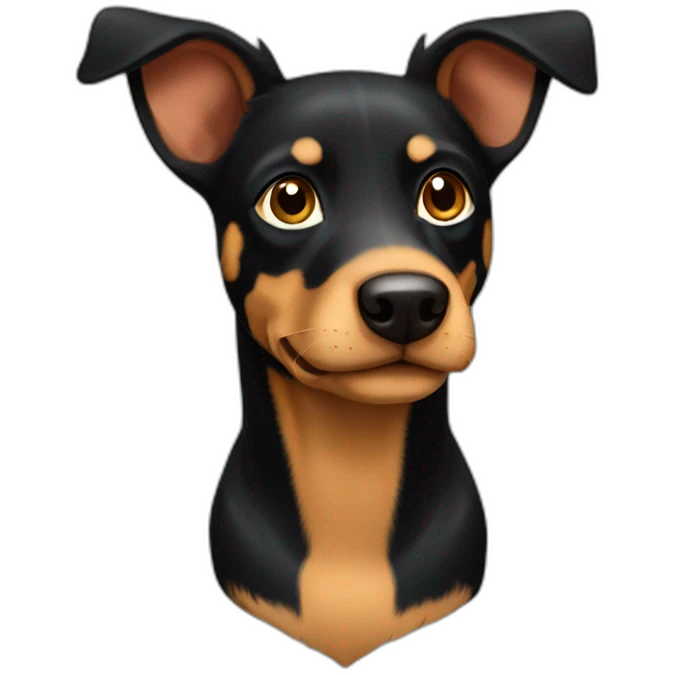 Old Black and Tan short haired kelpie emoji