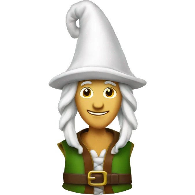 Big beer elf with hat made of sails emoji