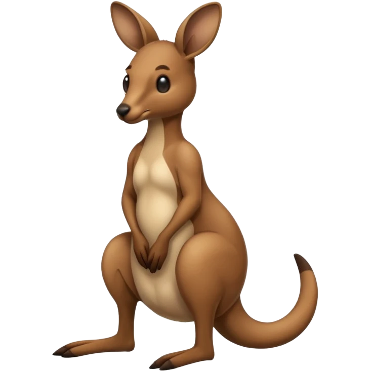 Kangaroo having a poo emoji