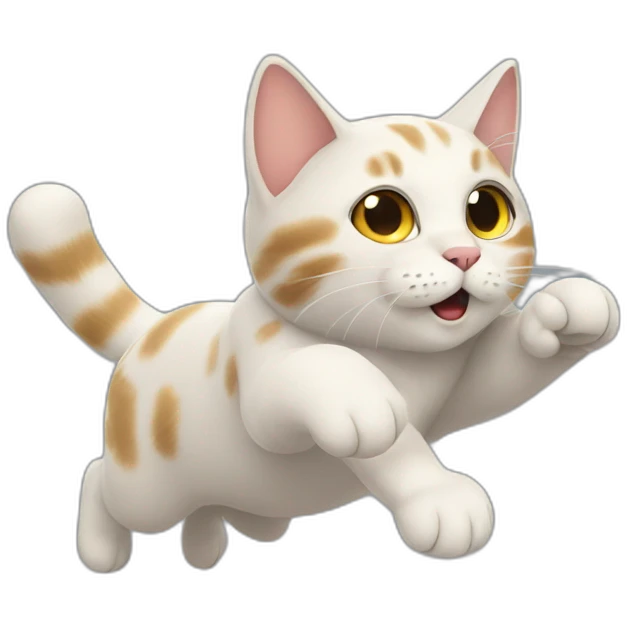 cat flying emoji