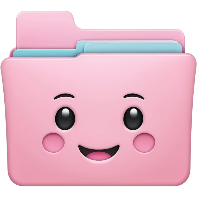 pastel pink folder for app icon aesthetic emoji