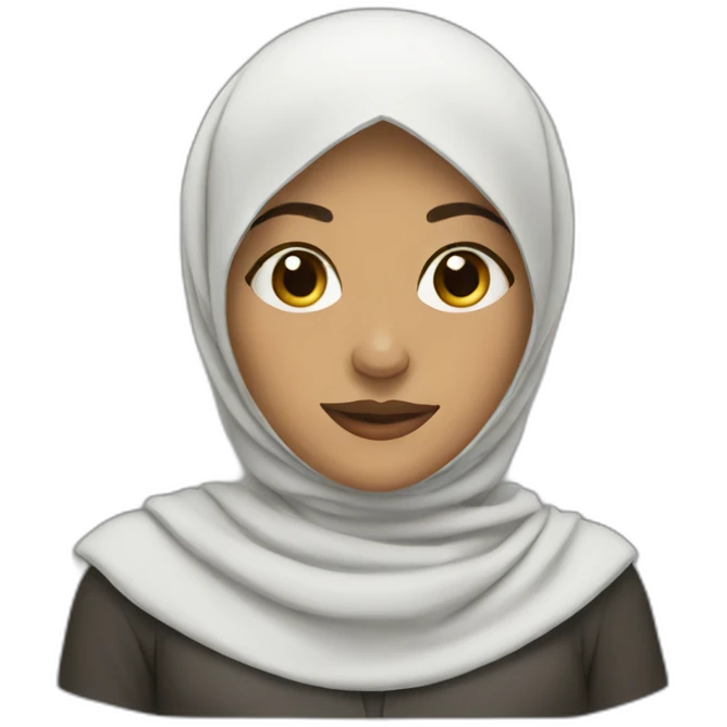Woman wearing hijab emoji