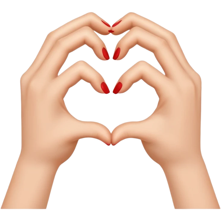 руки показывают сердечко emoji
