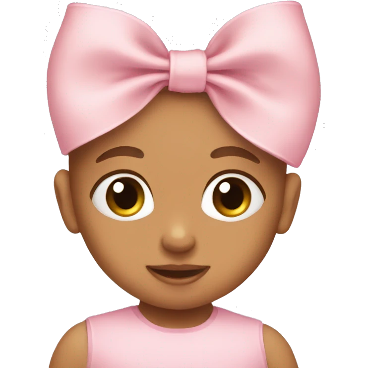 Baby pink bow  emoji