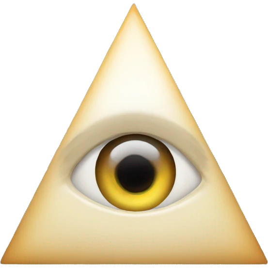 Triangle pyramid with eye in the middle  emoji