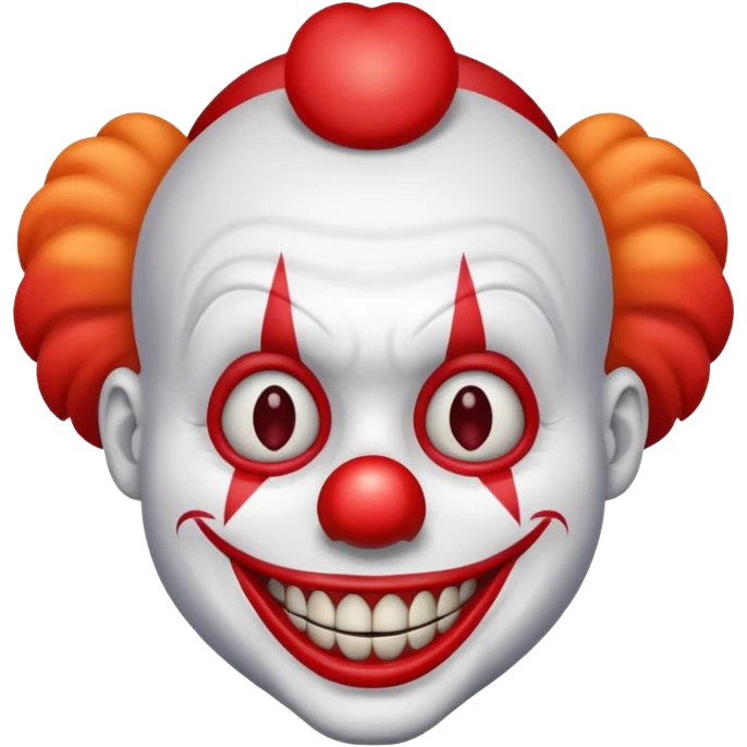 Clown scary smile emoji