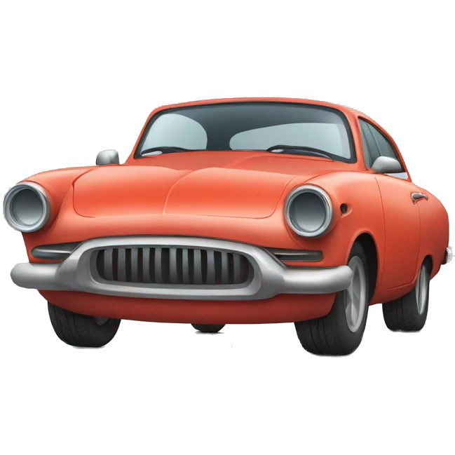 Car wearing spectacles and working hard on a mac computer  emoji