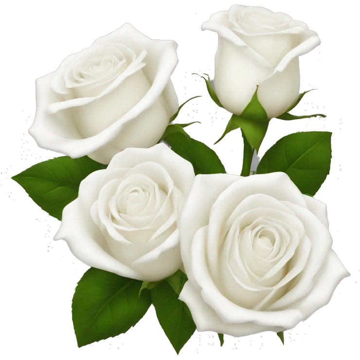 White roses emoji