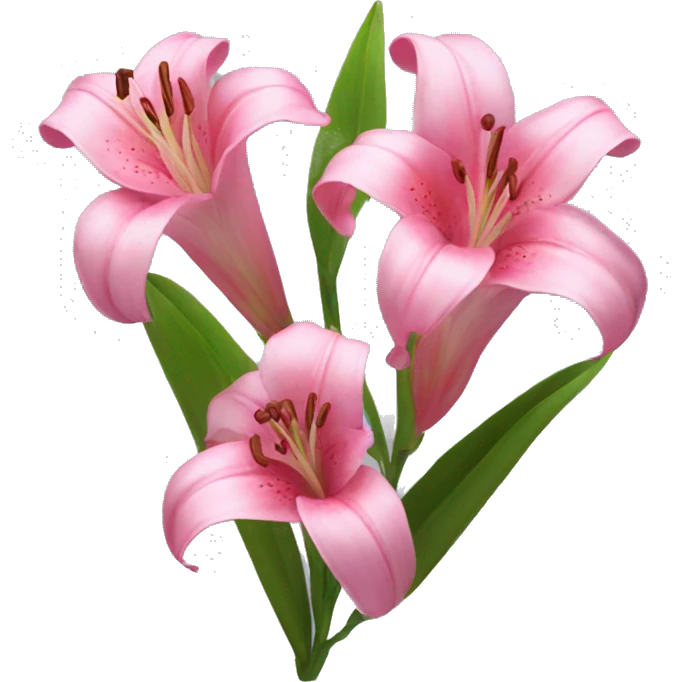 Pink Lillies emoji