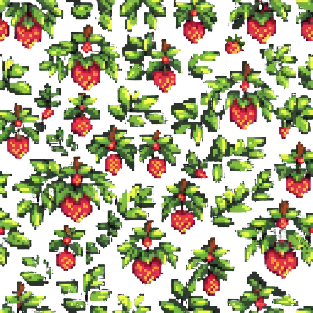 berry bush with fruits emoji