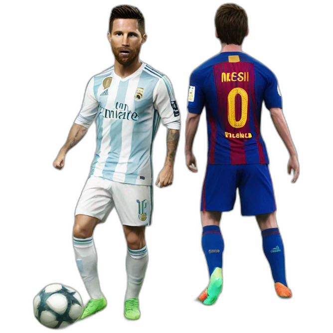 ronaldo vs messi emoji