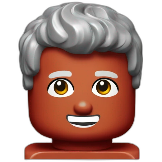 Lego red brick man emoji