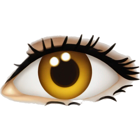 Girl hazel eyes long eyelash brown hair big lips emoji