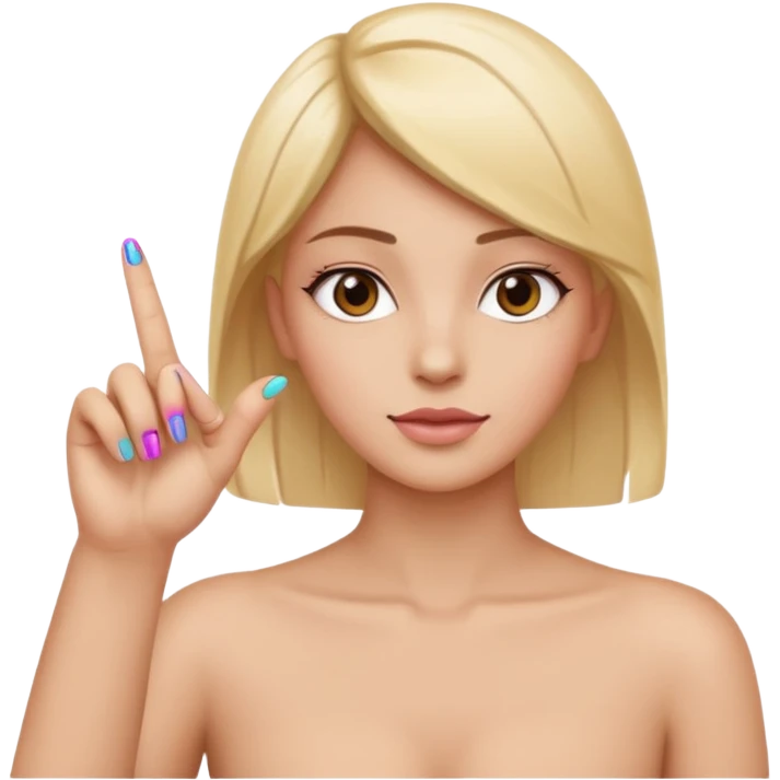 The index fingers of both the hands should be upward emoji