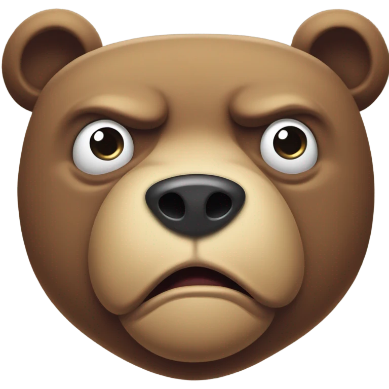 disgusted bear emoji