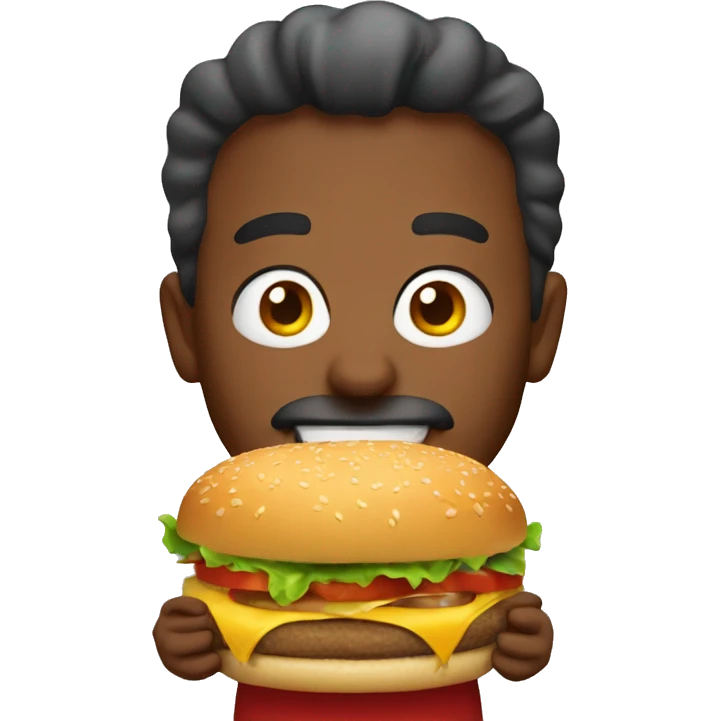 hamburger man emoji
