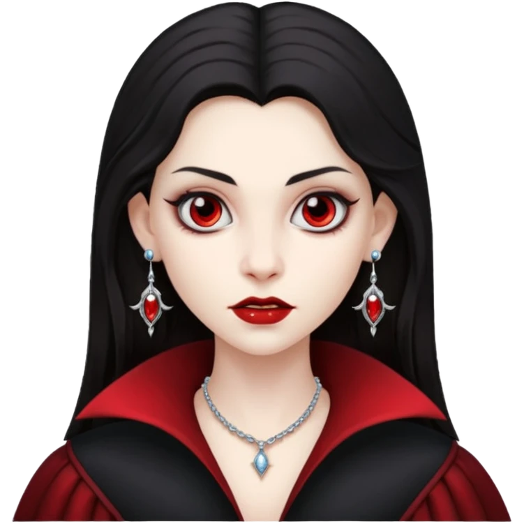 VAMPIRE WEARING EARRINGS 
 emoji