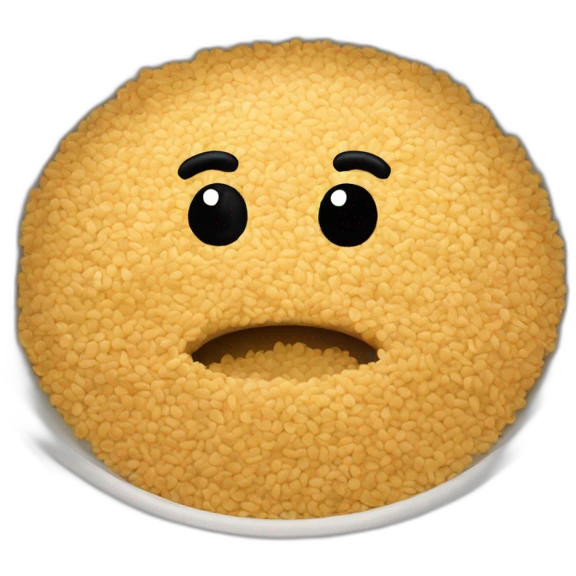 Sesame See on bowl emoji