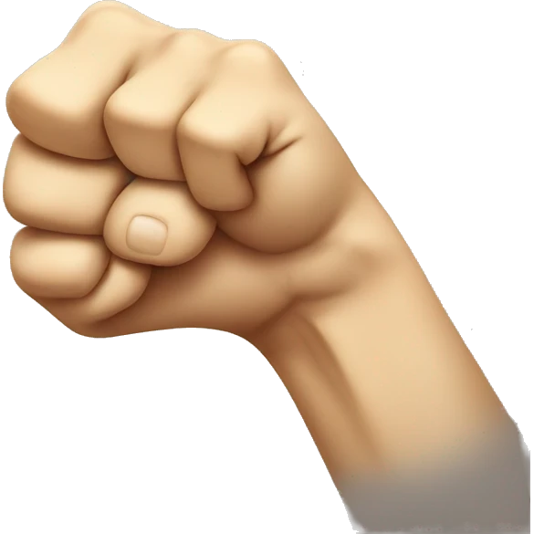 Emoji face eating their fist  emoji