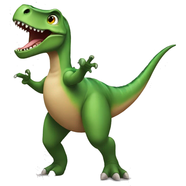 dinosaurus dancing ballet emoji