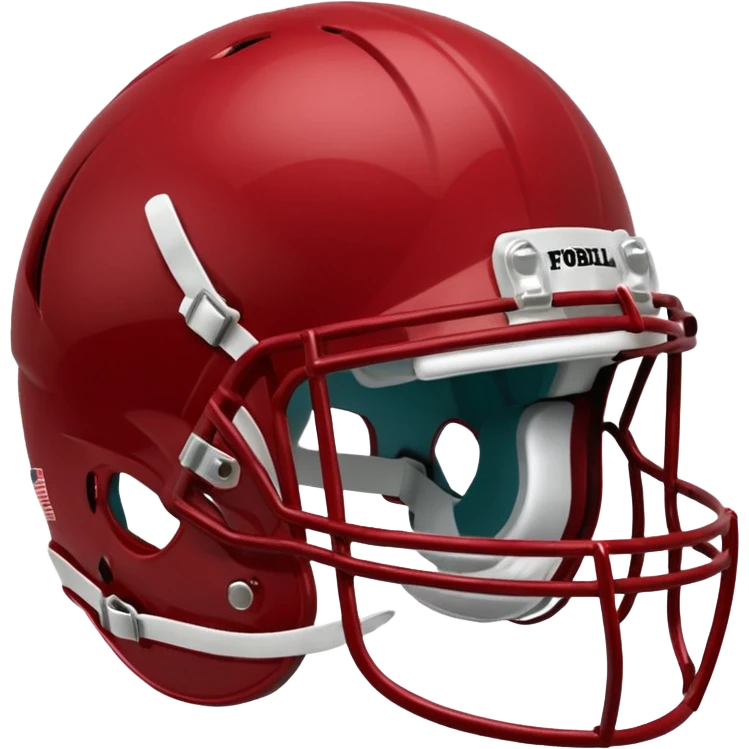 college football player helmets dark red  emoji