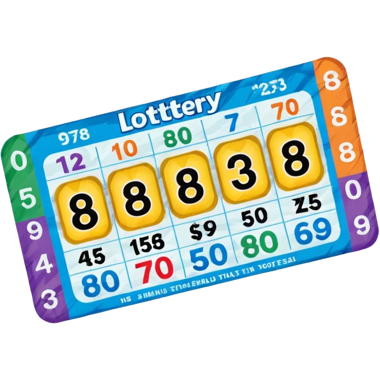 Lottery scratch ticket emoji